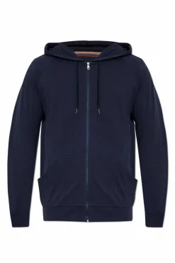 Paul Smith GRANATOWY Bluza z kapturem