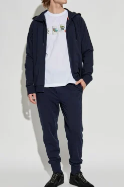 Paul Smith GRANATOWY Bluza z kapturem