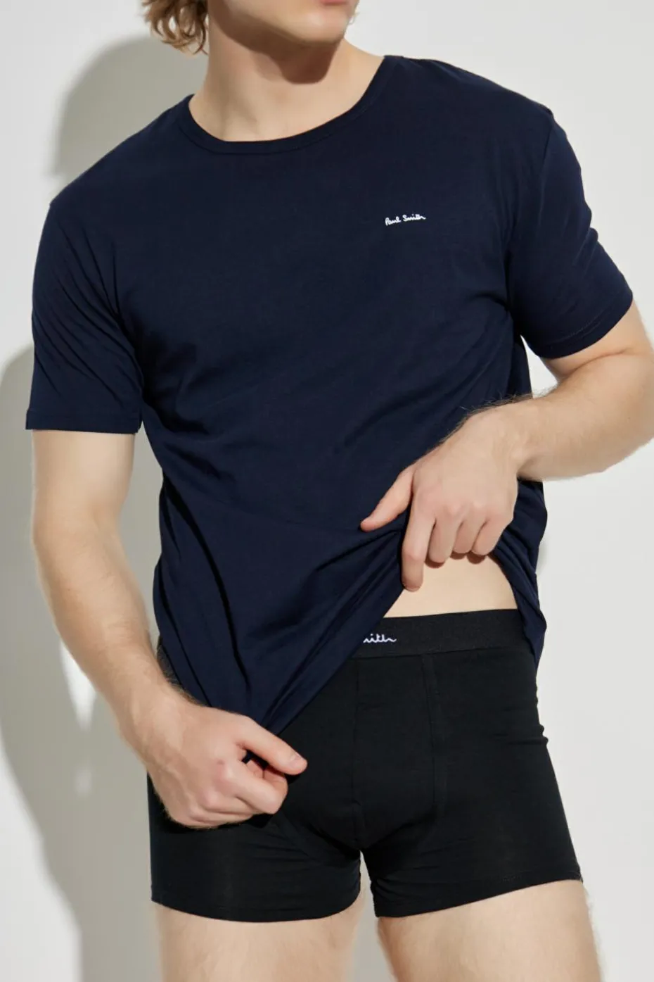 Paul Smith GRANATOWY Trójpak t-shirtów