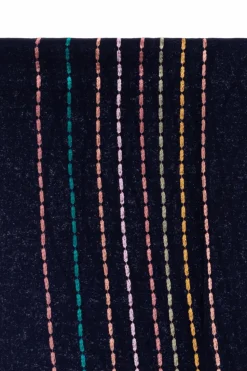 Paul Smith GRANATOWY Wełniany szal