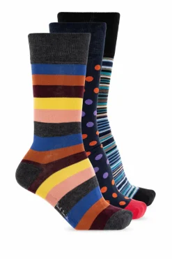 Paul Smith MULTIKOLOR Trójpak skarpet