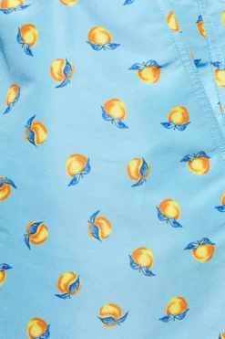 Paul Smith NIEBIESKI Szorty kąpielowe z nadrukiem