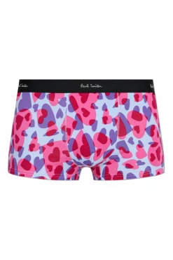Paul Smith RÓŻOWY Bawełniane bokserki z nadrukiem