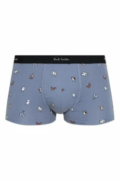 Paul Smith SZARY Bawełniane bokserki z nadrukiem