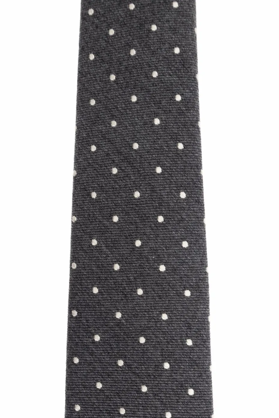 Paul Smith SZARY Krawat ze wzorem w kropki