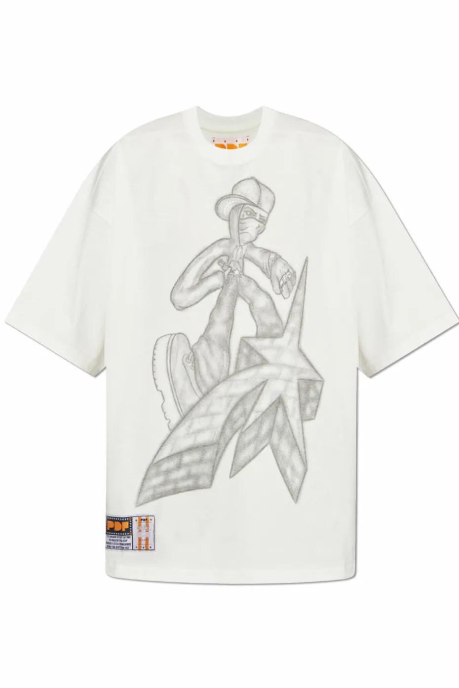 PDF BIAŁY T-shirt z nadrukiem
