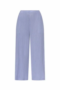 Pleats Please Issey Miyake FIOLETOWY Plisowane spodnie