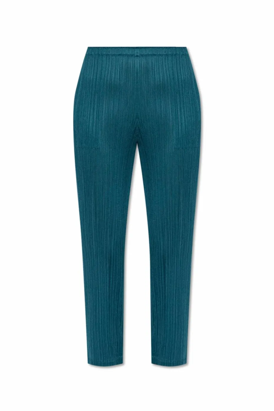 Pleats Please Issey Miyake ZIELONY Plisowane spodnie