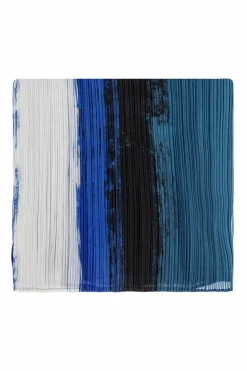 Pleats Please Issey Miyake NIEBIESKI Plisowany szal
