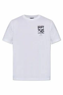 PS Paul Smith BIAŁY T-shirt z kolorowym nadrukiem