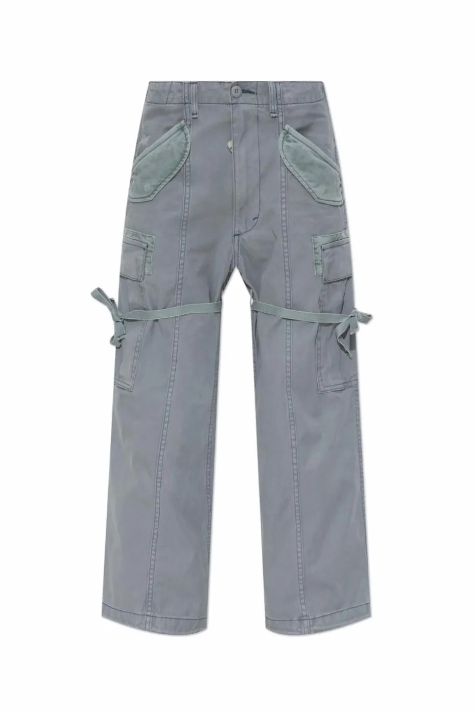 R13 SZARY Spodnie typu `cargo`