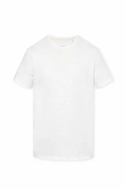 Rag & Bone BIAŁY Bawełniany t-shirt z okrągłym dekoltem