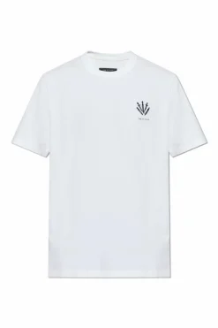 Rag & Bone BIAŁY Bawełniany t-shirt z logo