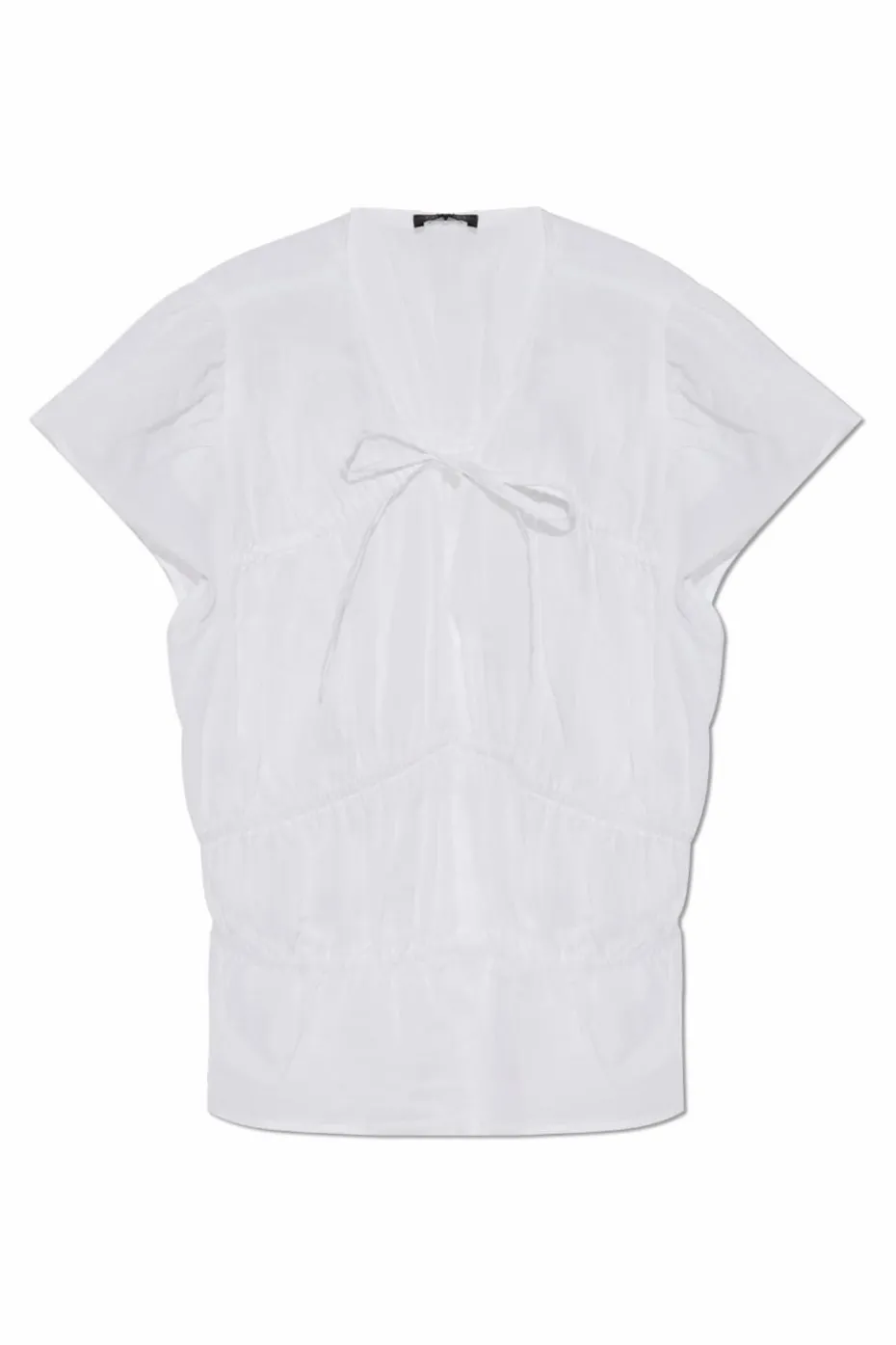 Rag & Bone BIAŁY Top z dekoltem w serek