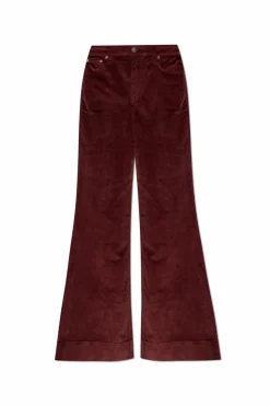Rag & Bone BORDO Spodnie sztruksowe z rozszerzanymi nogawkami