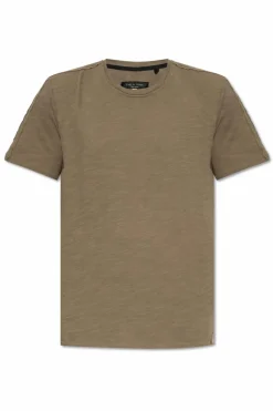 Rag & Bone BRĄZOWY T-shirt `Flamę`