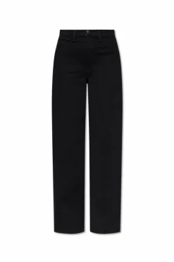 Rag & Bone CZARNY Jeansy z szerokimi nogawkami