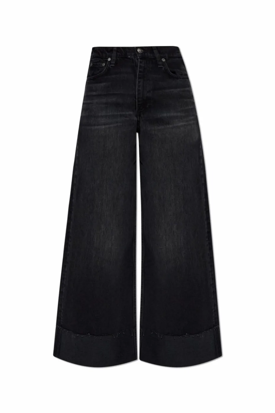 Rag & Bone CZARNY Jeansy z wysokim stanem `Sofie`
