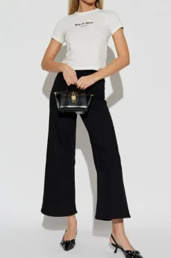 Rag & Bone CZARNY Jeansy z wysokim stanem `Ankle`