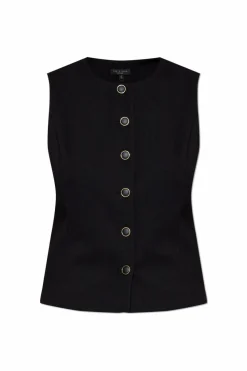 Rag & Bone CZARNY Kamizelka `Irina`