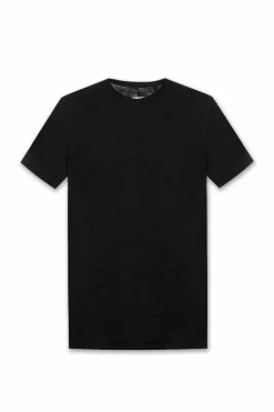 Rag & Bone CZARNY T-shirt z okrągłym dekoltem