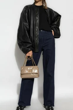 Rag & Bone GRANATOWY Jeansy z szerokimi nogawkami