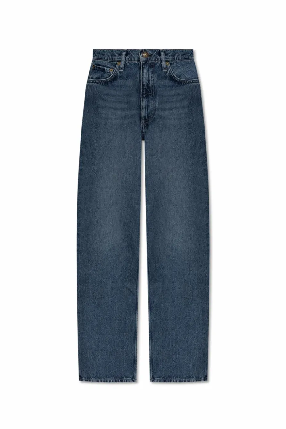 Rag & Bone GRANATOWY Jeansy `The Shea`