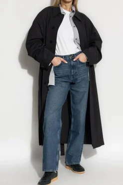 Rag & Bone GRANATOWY Jeansy `The Shea`