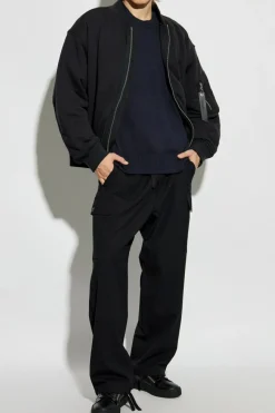 Rag & Bone GRANATOWY Sweter `Clarkson`