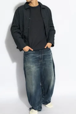 Rag & Bone GRANATOWY Sweter `Harvey`