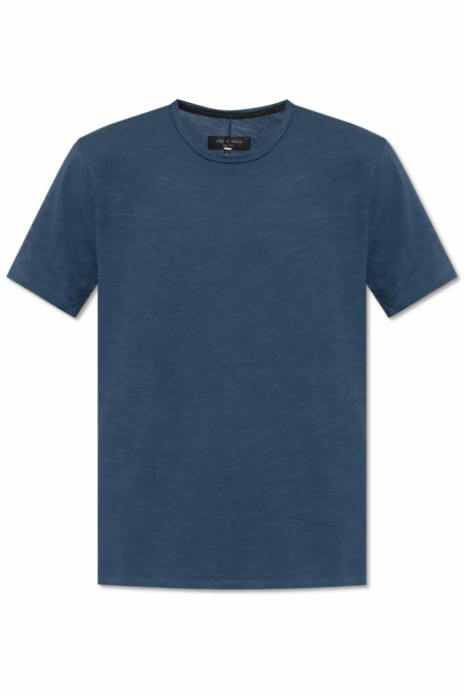 Rag & Bone GRANATOWY T-shirt z okrągłym dekoltem
