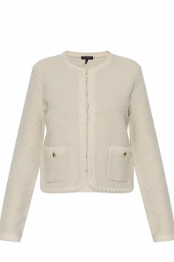 Rag & Bone kremowy Kardigan z kieszeniami