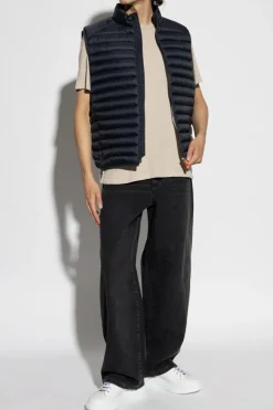 Rag & Bone kremowy T-shirt z okrągłym dekoltem