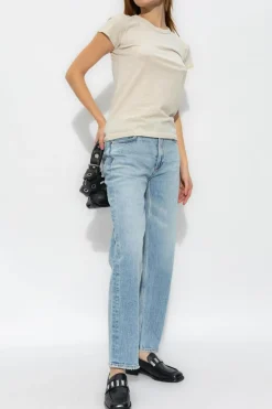 Rag & Bone NIEBIESKI Jeansy ‘Harlow’ typu ‘straight’