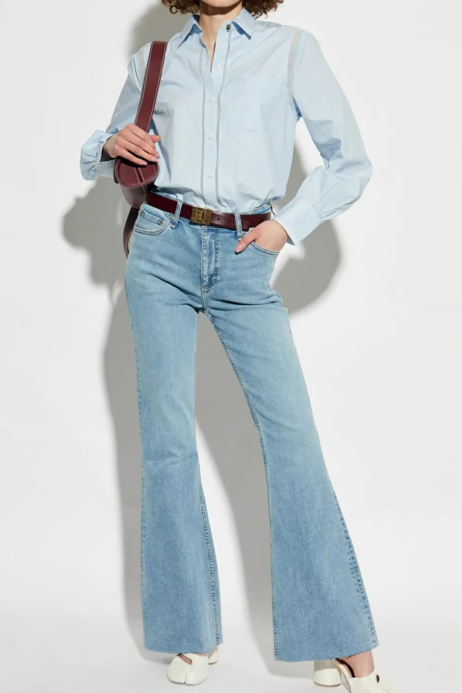 Rag & Bone NIEBIESKI Jeansy `The Dahlia`