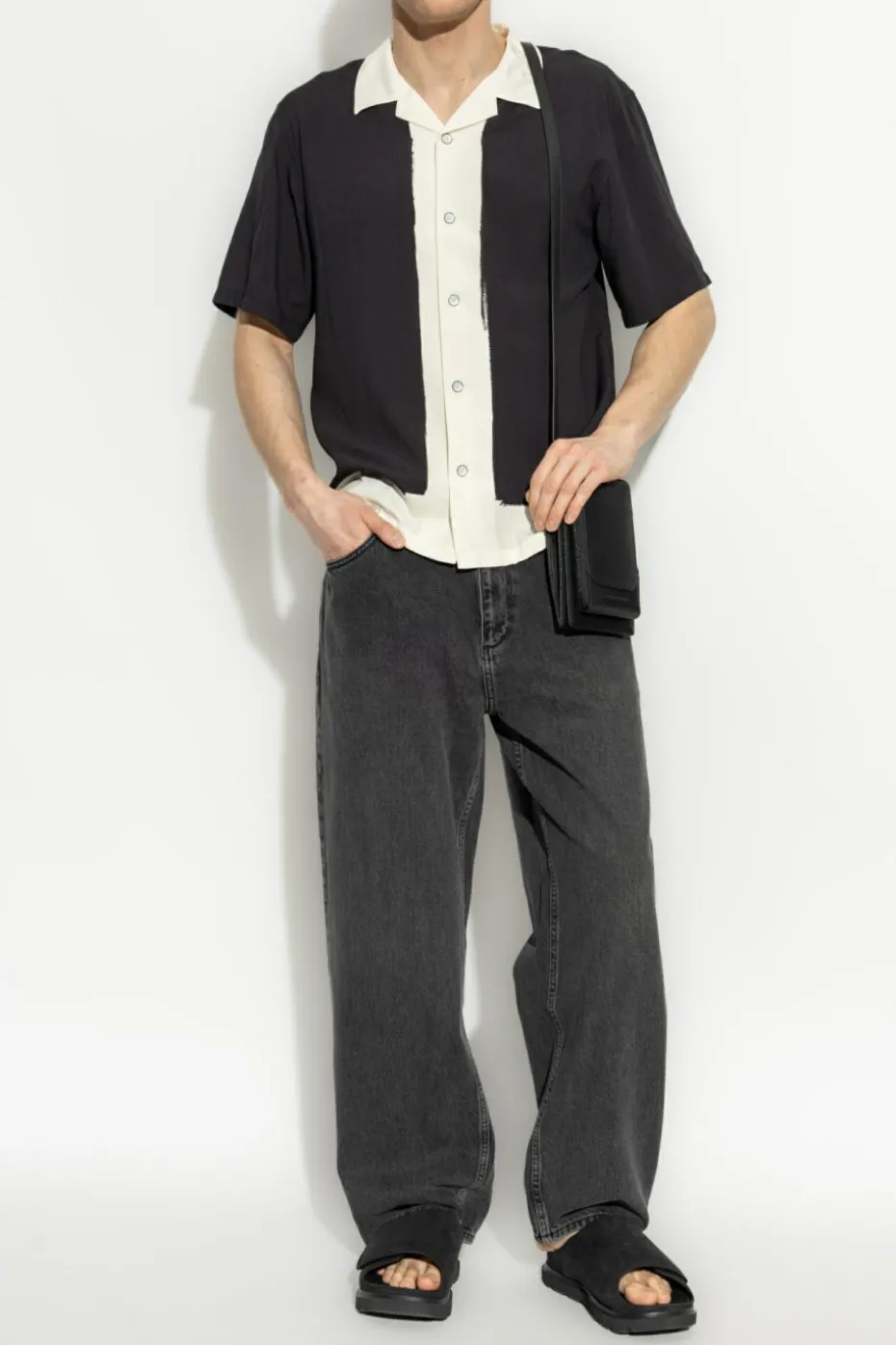 Rag & Bone SZARY Jeansy z kieszeniami
