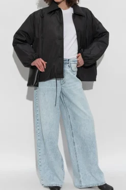 Rag & Bone SZARY Jeansy z szerokimi nogawkami `Featherweight Sofie`
