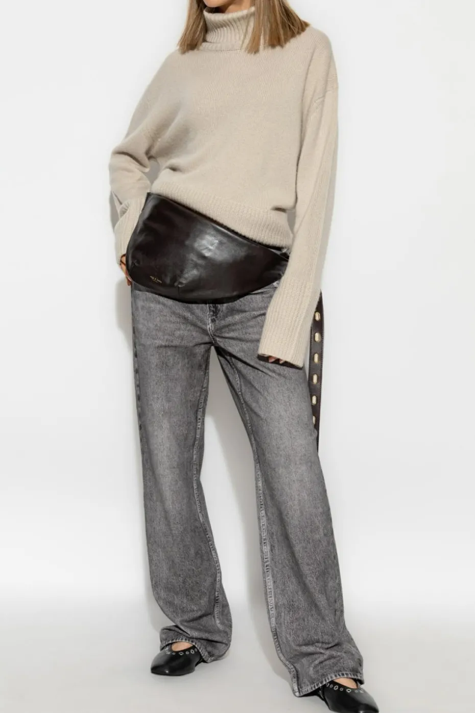 Rag & Bone SZARY Spodnie `Miramar`