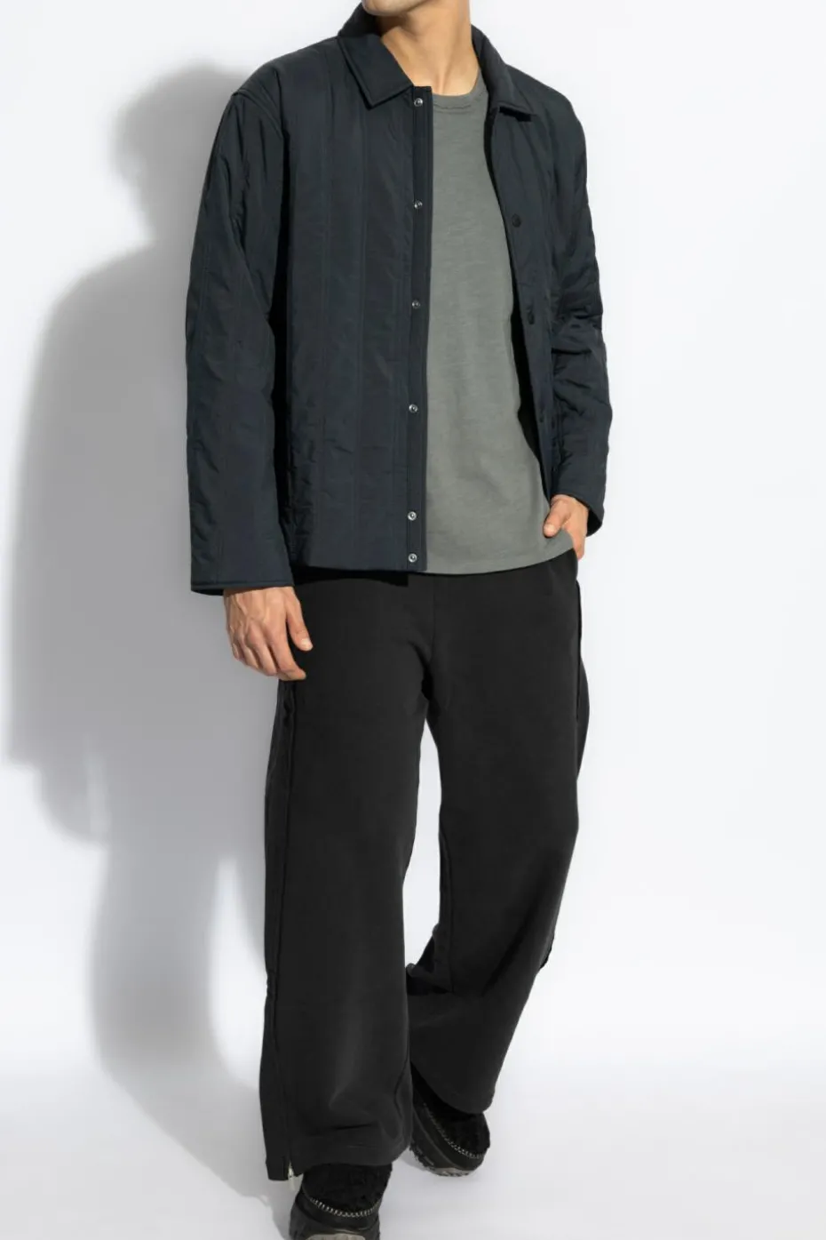 Rag & Bone SZARY T-shirt `Flame`
