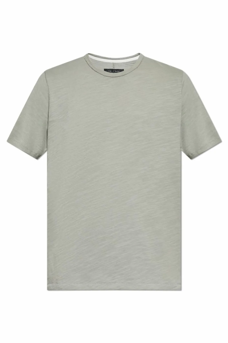 Rag & Bone SZARY T-shirt z okrągłym dekoltem