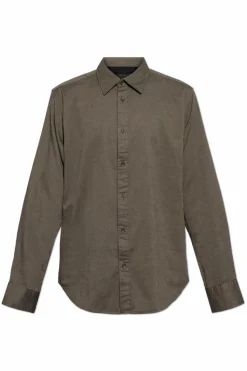 Rag & Bone ZIELONY Koszula `Army`