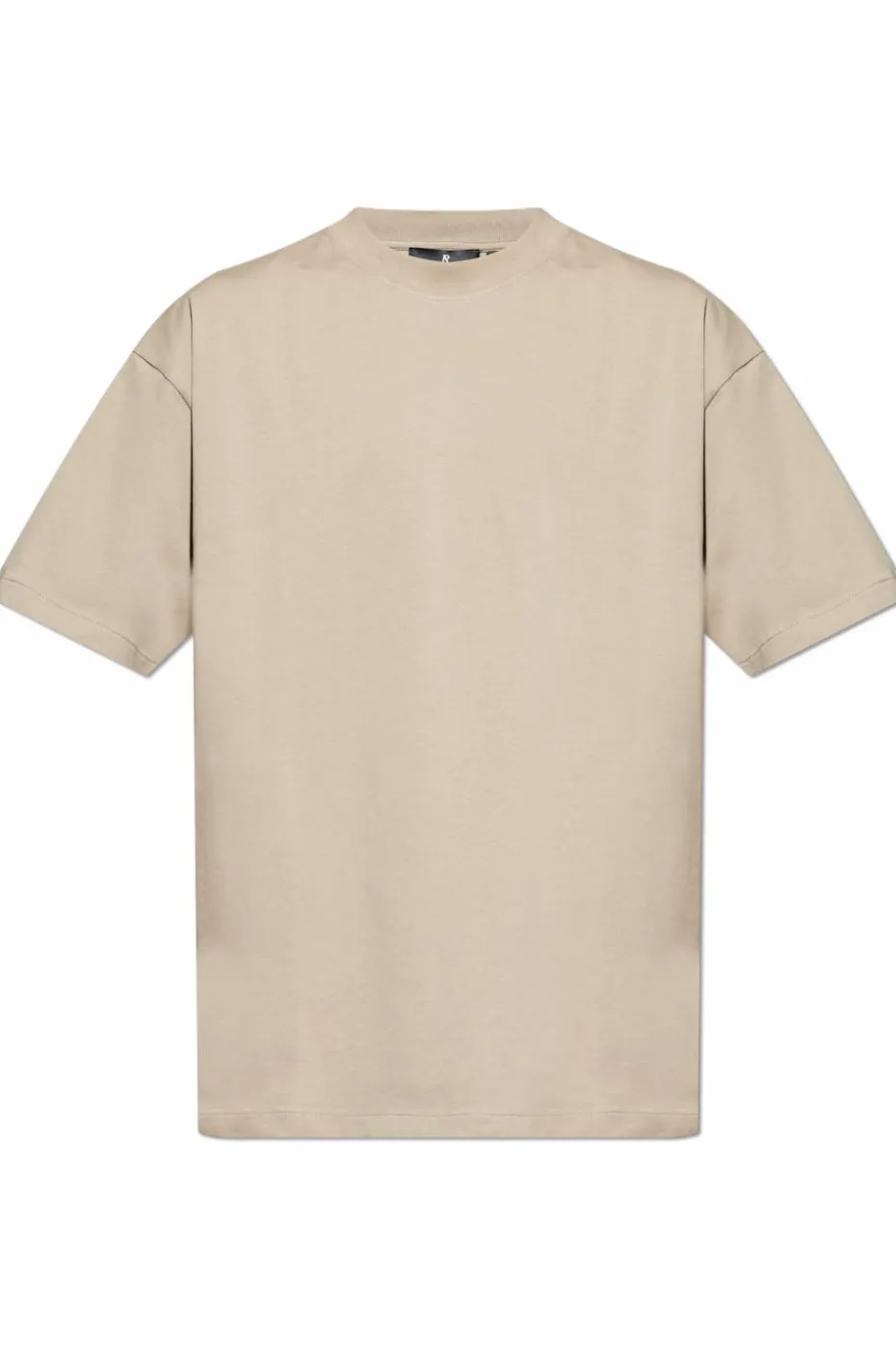 Represent beżowy T-shirt z logo