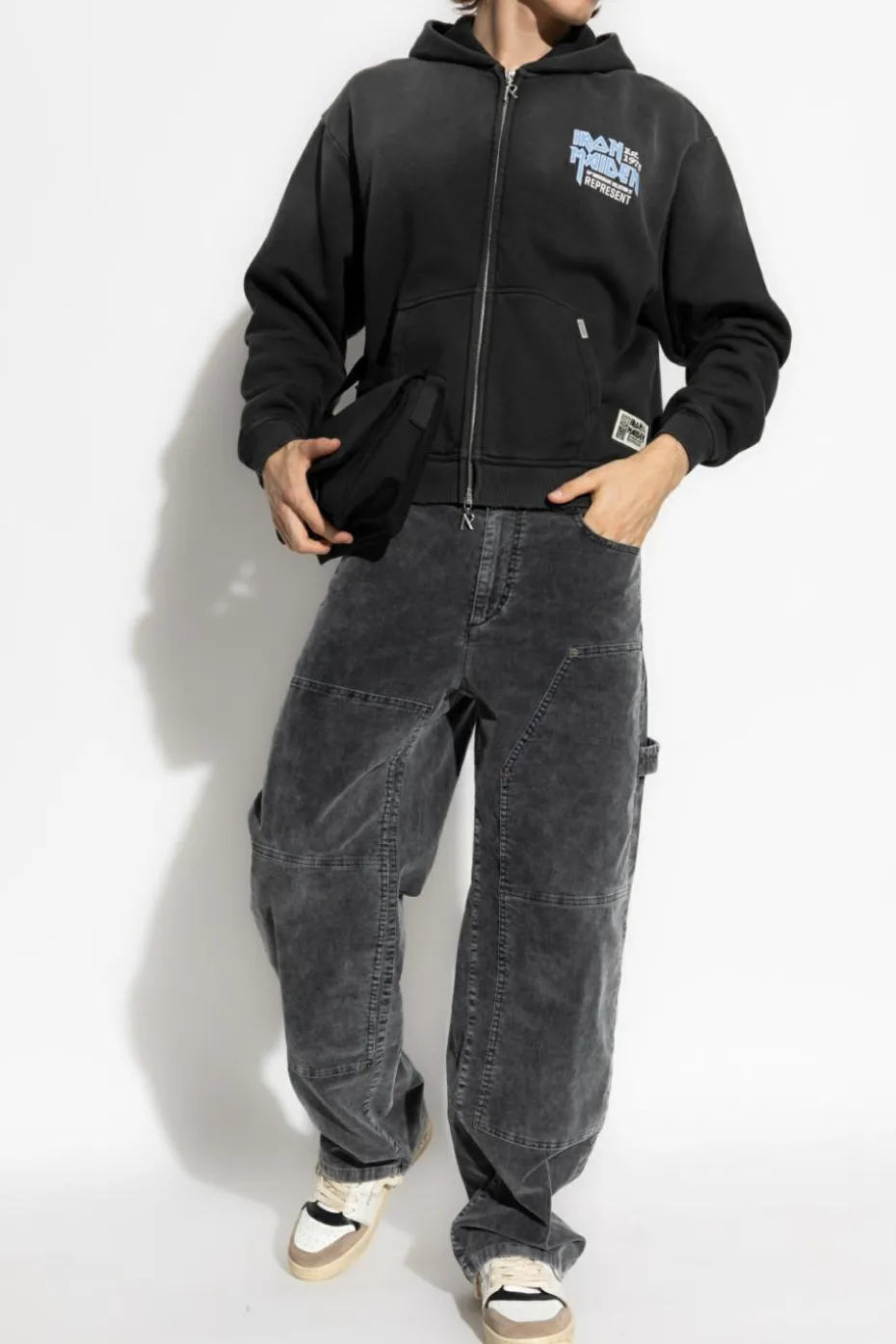 Represent CZARNY Bluza z kapturem