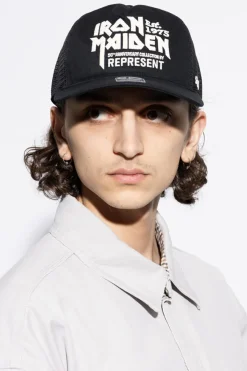 Represent CZARNY Czapka z daszkiem