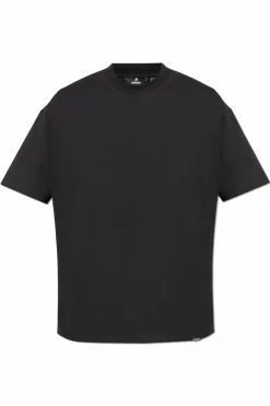 Represent CZARNY T-shirt `Initial` typu `oversize`