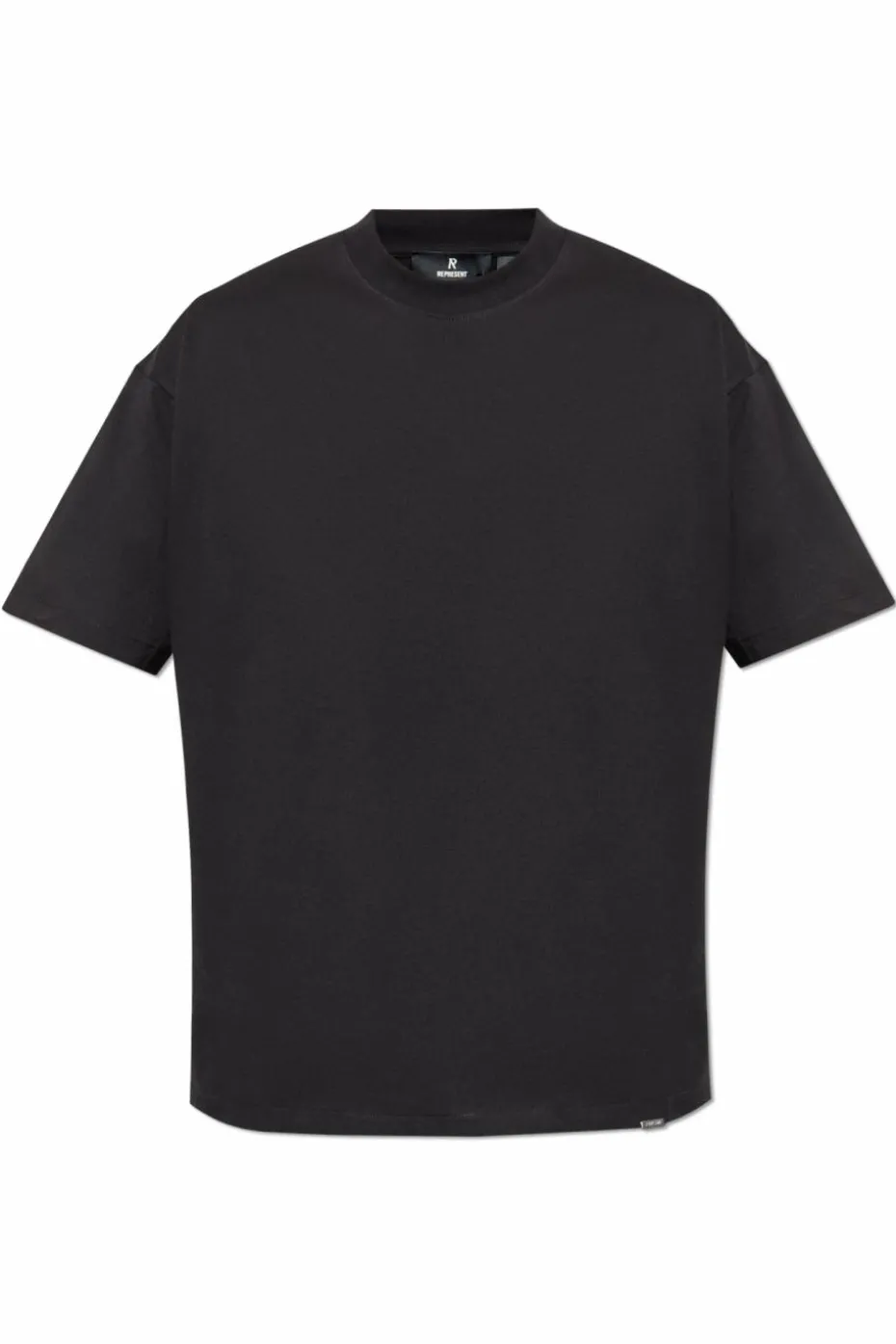 Represent CZARNY T-shirt `Initial` typu `oversize`
