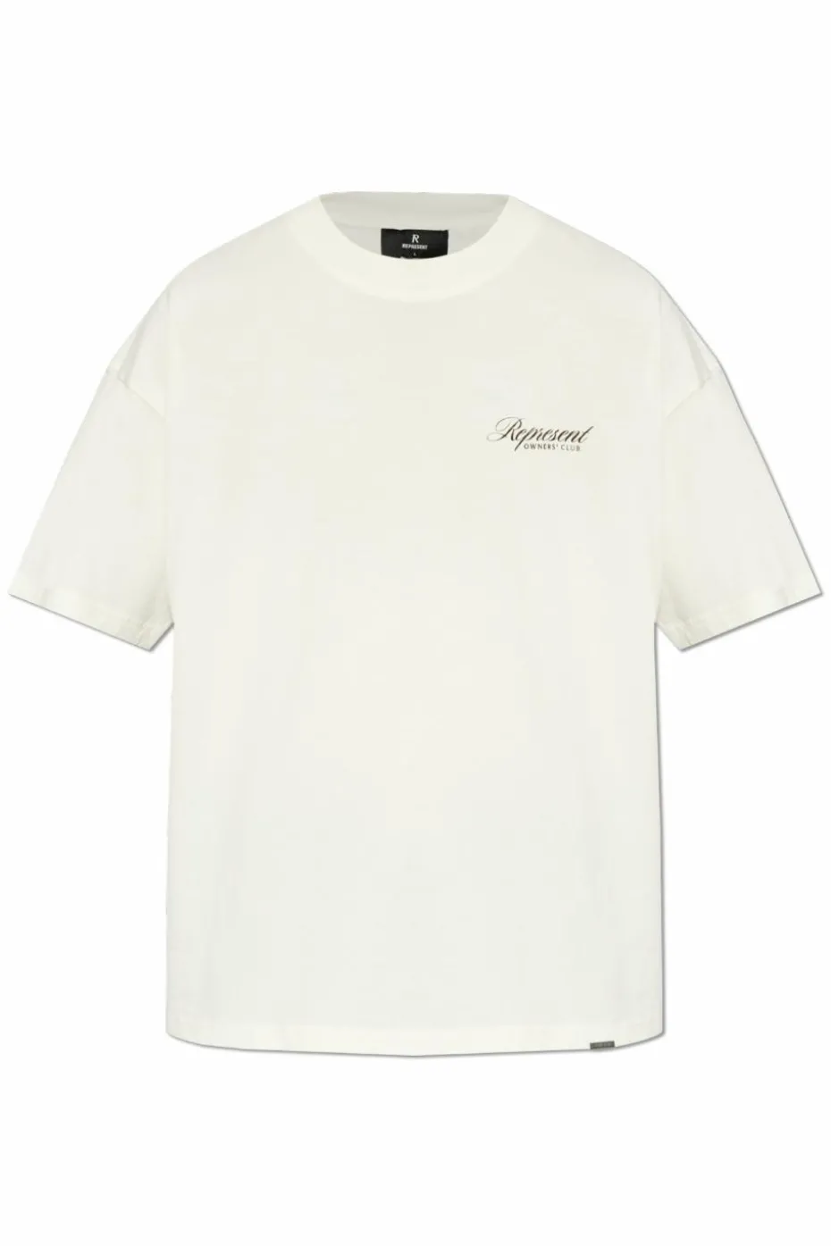 Represent kremowy T-shirt `Owners Club Script`