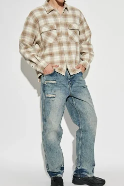Represent NIEBIESKI Jeansy `Distressed`