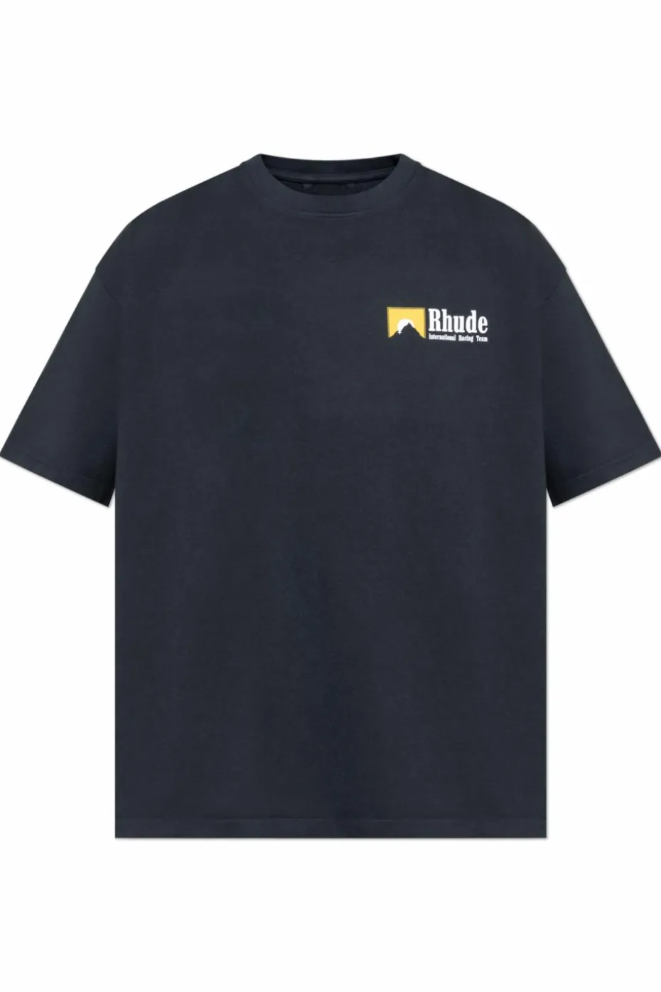 Rhude CZARNY T-shirt z nadrukiem