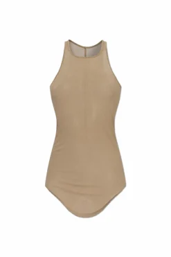 Rick Owens beżowy Top `Bacic Rib`